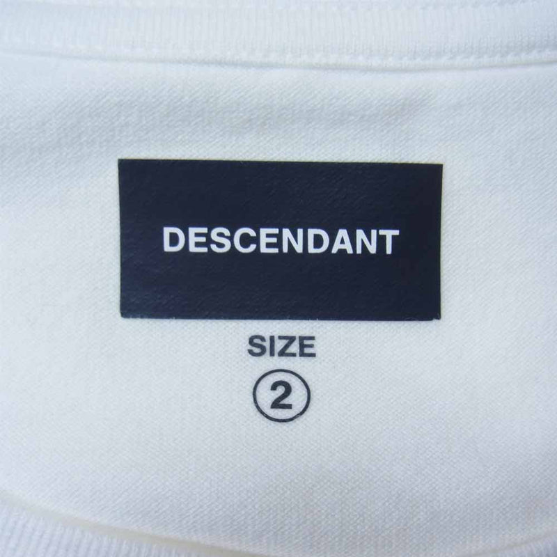 DESCENDANT ディセンダント BLT SS 半袖 Ｔシャツ 半袖Tシャツ 日本製 ホワイト系 2【新古品】【未使用】【中古】