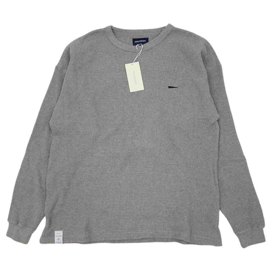 DESCENDANT ディセンダント 18SS 181ATDS-CSM12 GAUFRE WAFFLE LS ゴーフル ワッフル サーマル ロングスリーブ 長袖 カットソー グレー グレー系 2【新古品】【未使用】【中古】