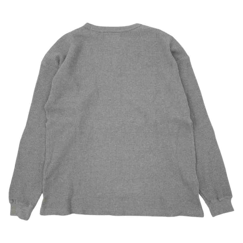 DESCENDANT ディセンダント 18SS 181ATDS-CSM12 GAUFRE WAFFLE LS ゴーフル ワッフル サーマル ロングスリーブ 長袖 カットソー グレー グレー系 2【新古品】【未使用】【中古】