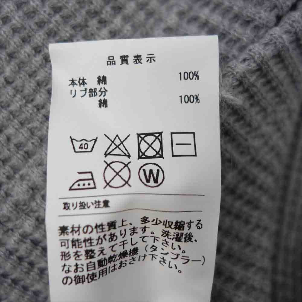 DESCENDANT ディセンダント 18SS 181ATDS-CSM12 GAUFRE WAFFLE LS ゴーフル ワッフル サーマル ロングスリーブ 長袖 カットソー グレー グレー系 2【新古品】【未使用】【中古】