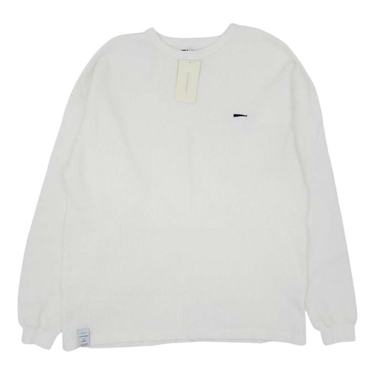 DESCENDANT ディセンダント 18SS 181ATDS-CSM12 GAUFRE WAFFLE LS ゴーフル ワッフル サーマル ロングスリーブ 長袖 カットソー ホワイト 2【新古品】【未使用】【中古】