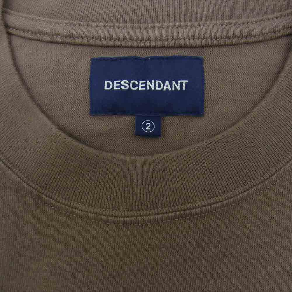 DESCENDANT ディセンダント 19AW 192ATDS-CSM19 CETUS JERSEY LS ケートス ジャージー 長袖 クルーネック オリーブ カーキ系 2【新古品】【未使用】【中古】