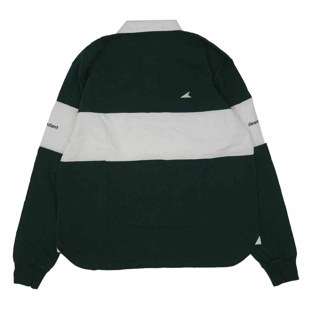 DESCENDANT ディセンダント 18SS 181ATDS-CSM09 PADDLE POLO LS パドル 長袖 ポロシャツ ラガーシャツ グリーン系 2【新古品】【未使用】【中古】