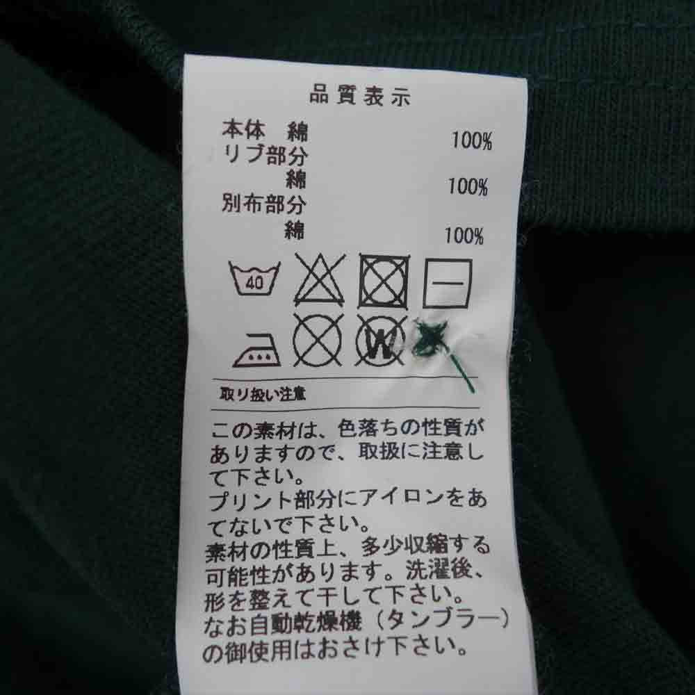 DESCENDANT ディセンダント 18SS 181ATDS-CSM09 PADDLE POLO LS パドル 長袖 ポロシャツ ラガーシャツ グリーン系 2【新古品】【未使用】【中古】