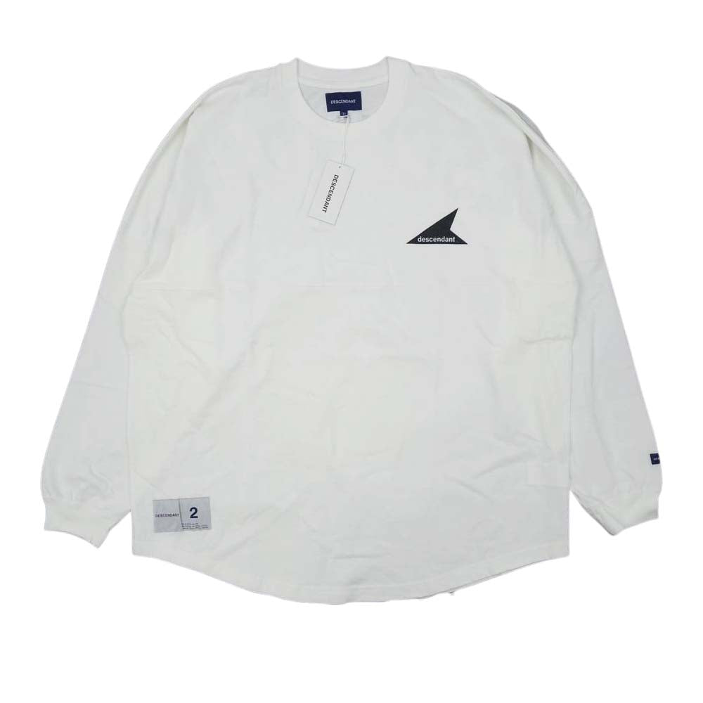 DESCENDANT ディセンダント 19SS 191ATDS-CSM15 CETUS JERSEY LS ケートス ジャージー 長袖 クルーネック ホワイト 2【新古品】【未使用】【中古】