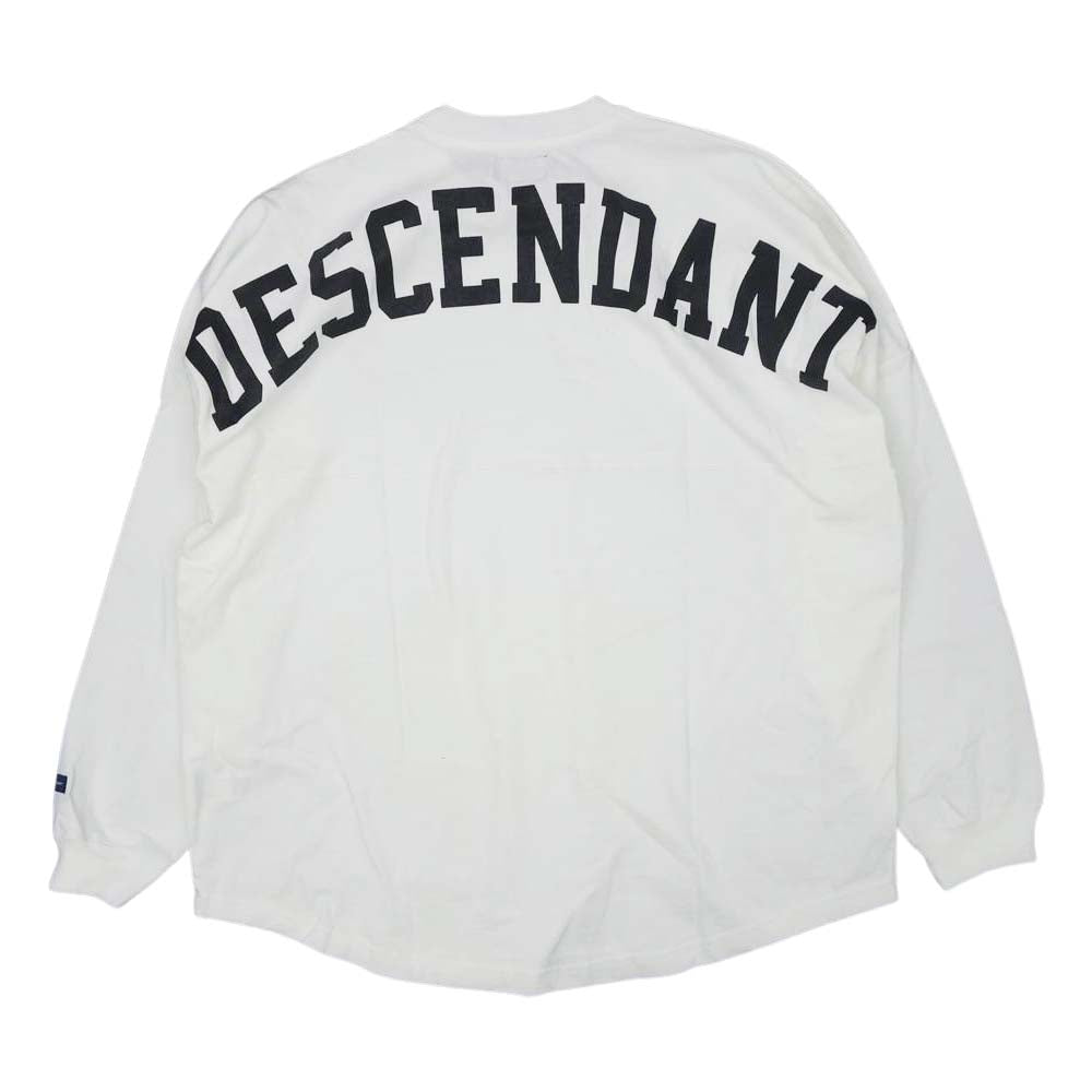 DESCENDANT ディセンダント 19SS 191ATDS-CSM15 CETUS JERSEY LS ケートス ジャージー 長袖 クルーネック ホワイト 2【新古品】【未使用】【中古】