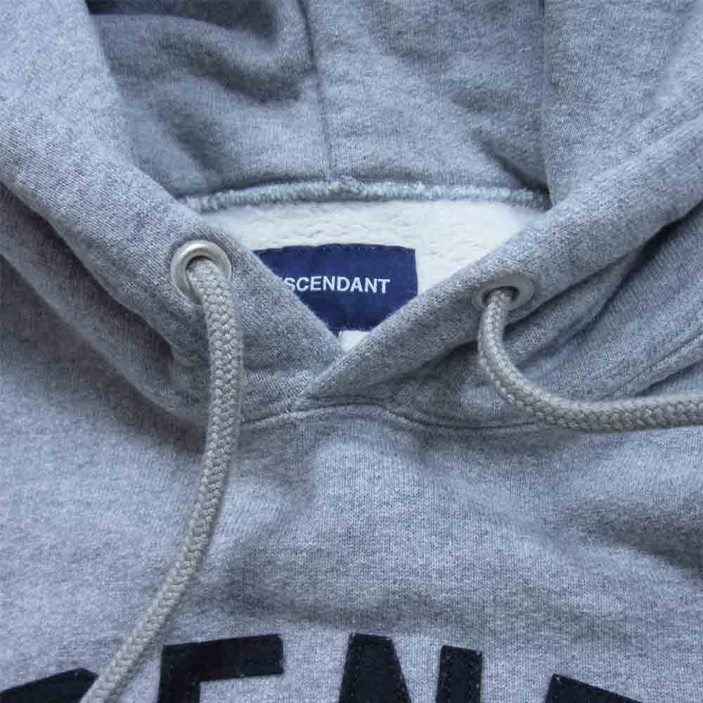DESCENDANT ディセンダント 18AW 182ATDS-CSM01S BREACHING / HOODED SWEAT SHIRT フーデット スウェット シャツ グレー系 M【新古品】【未使用】【中古】