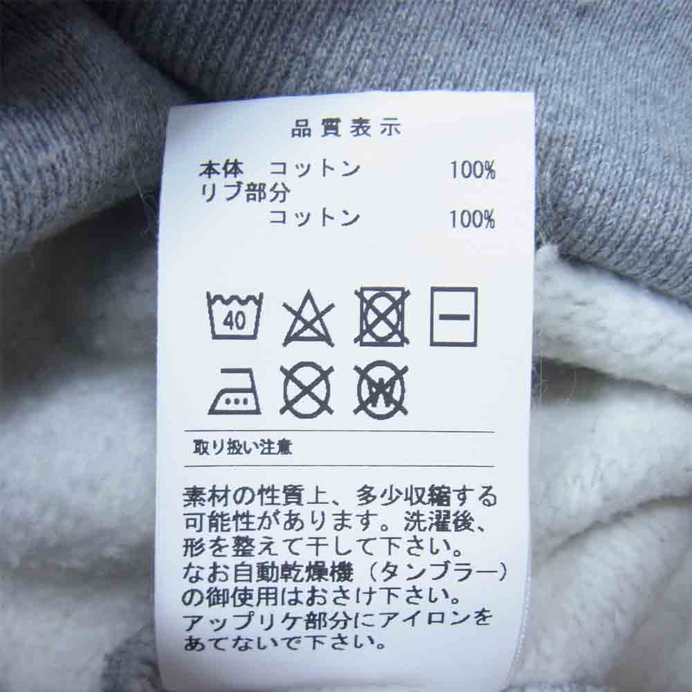 DESCENDANT ディセンダント 18AW 182ATDS-CSM01S BREACHING / HOODED SWEAT SHIRT フーデット スウェット シャツ グレー系 M【新古品】【未使用】【中古】