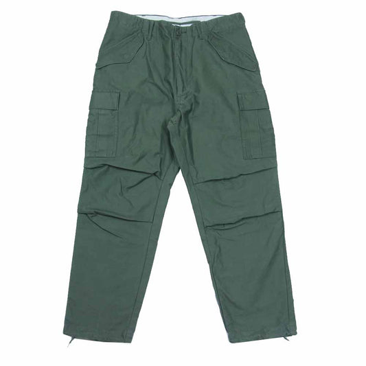 DESCENDANT ディセンダント 20SS 201WVDS-PTM04 D-65M SATIN TROUSERS サテン トラウザーズ パンツ OLIVEDRAB 2【新古品】【未使用】【中古】