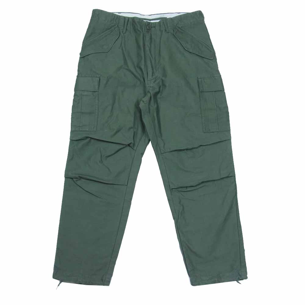 DESCENDANT ディセンダント 20SS 201WVDS-PTM04 D-65M SATIN TROUSERS サテン トラウザーズ パンツ  OLIVEDRAB 2【新古品】【未使用】【中古】