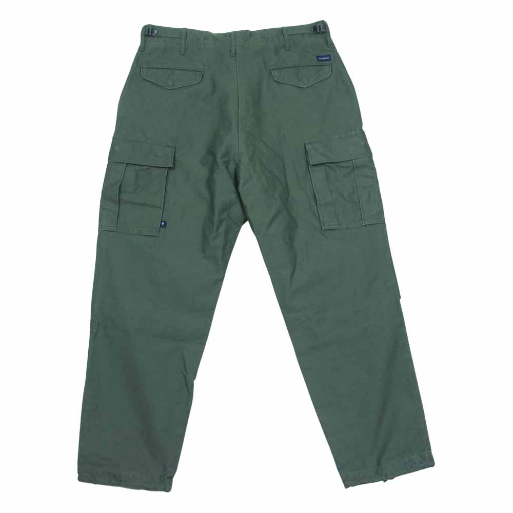 DESCENDANT ディセンダント 20SS 201WVDS-PTM04 D-65M SATIN TROUSERS サテン トラウザーズ パンツ OLIVEDRAB 2【新古品】【未使用】【中古】