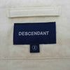 DESCENDANT ディセンダント 20SS 201BRDS-SHM06 BLEEK B.B SS SHIRT ベースボール 半袖 シャツ ホワイト系 2【新古品】【未使用】【中古】