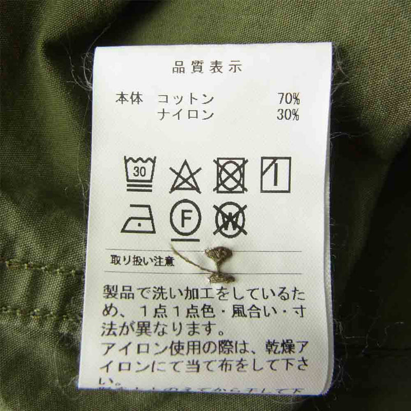 DESCENDANT ディセンダント 20SS 201BRDS-JKM02 D-51M NYCO JACKET ミリタリー モッズ コート カーキ系 2【新古品】【未使用】【中古】