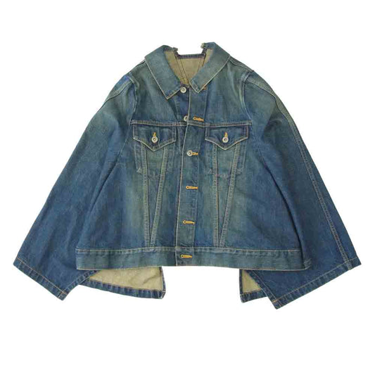 JUNYA WATANABE COMME des GARCONS ジュンヤワタナベコムデギャルソン XZ-J201 denim AD2017 XZ-J201 DENIM JACKET リメイク デニム ジャケット インディゴブルー系 S【中古】