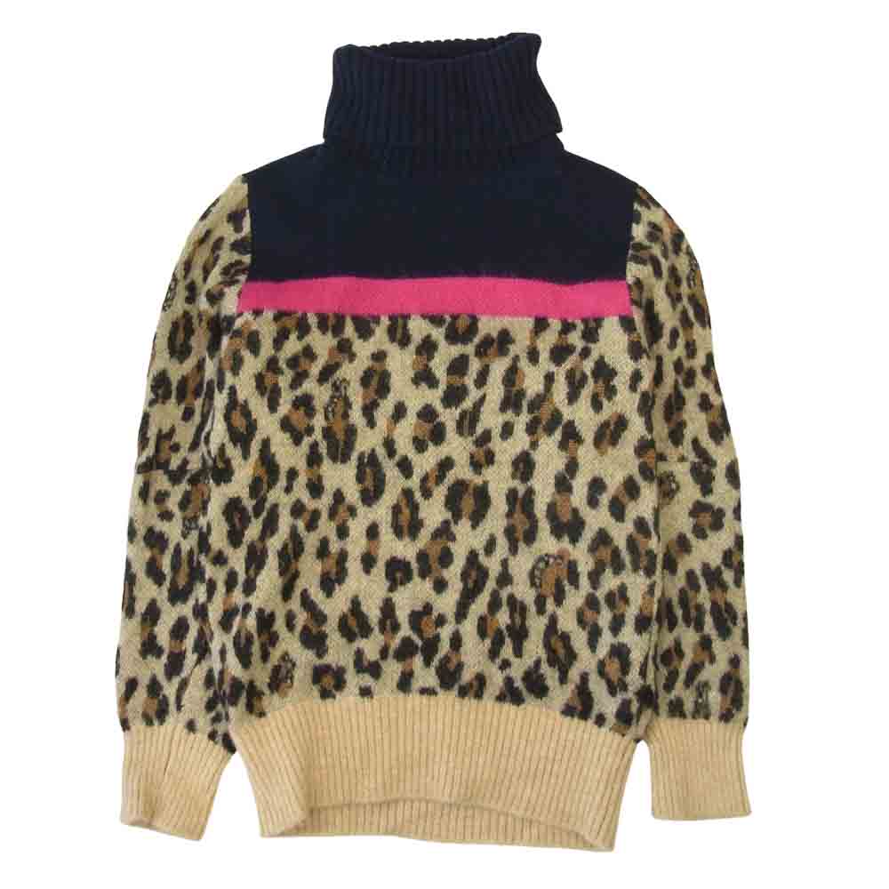 Sacai サカイ 19AW  19-04555 ウール アルパカ モヘア タートルネック ニット マルチカラー系 1【中古】