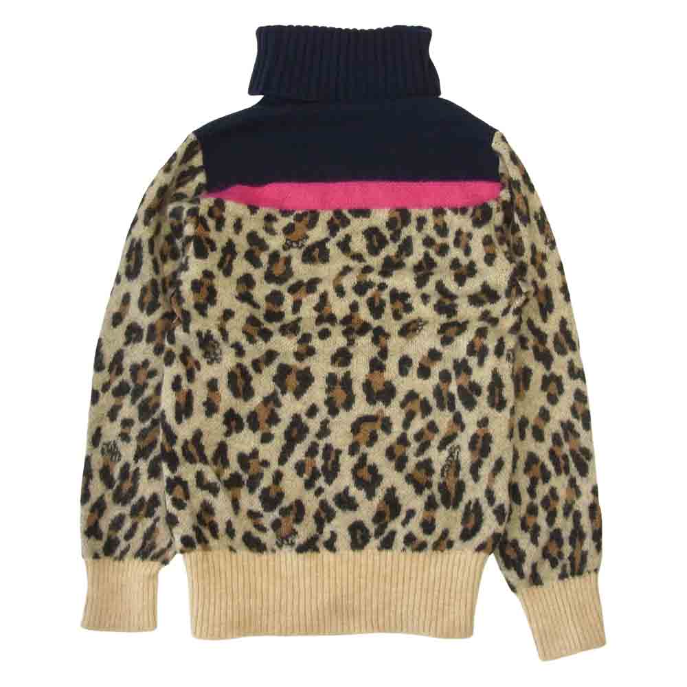 Sacai サカイ 19AW  19-04555 ウール アルパカ モヘア タートルネック ニット マルチカラー系 1【中古】