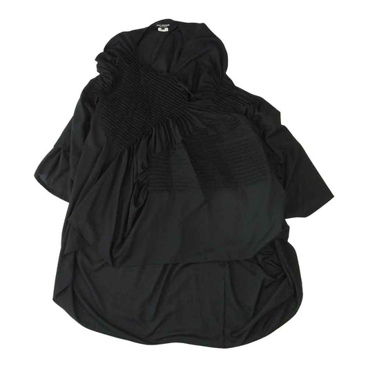 JUNYA WATANABE COMME des GARCONS ジュンヤワタナベコムデギャルソン AD2017 JA-O073 ドルマンスリーブ アシンメトリー カットソー ブラック系 S【中古】