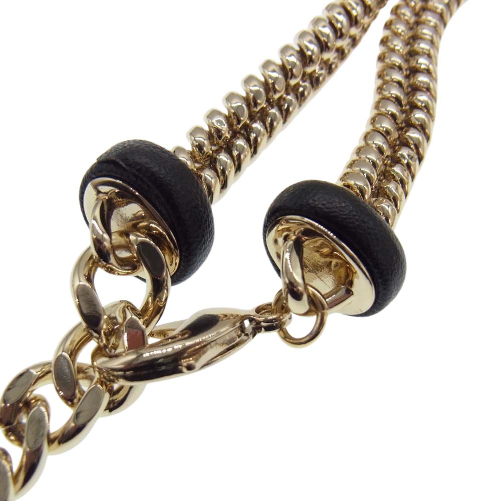 CHANEL シャネル B21 ココマーク メタル ラムスキン ベルト ゴールド系【中古】