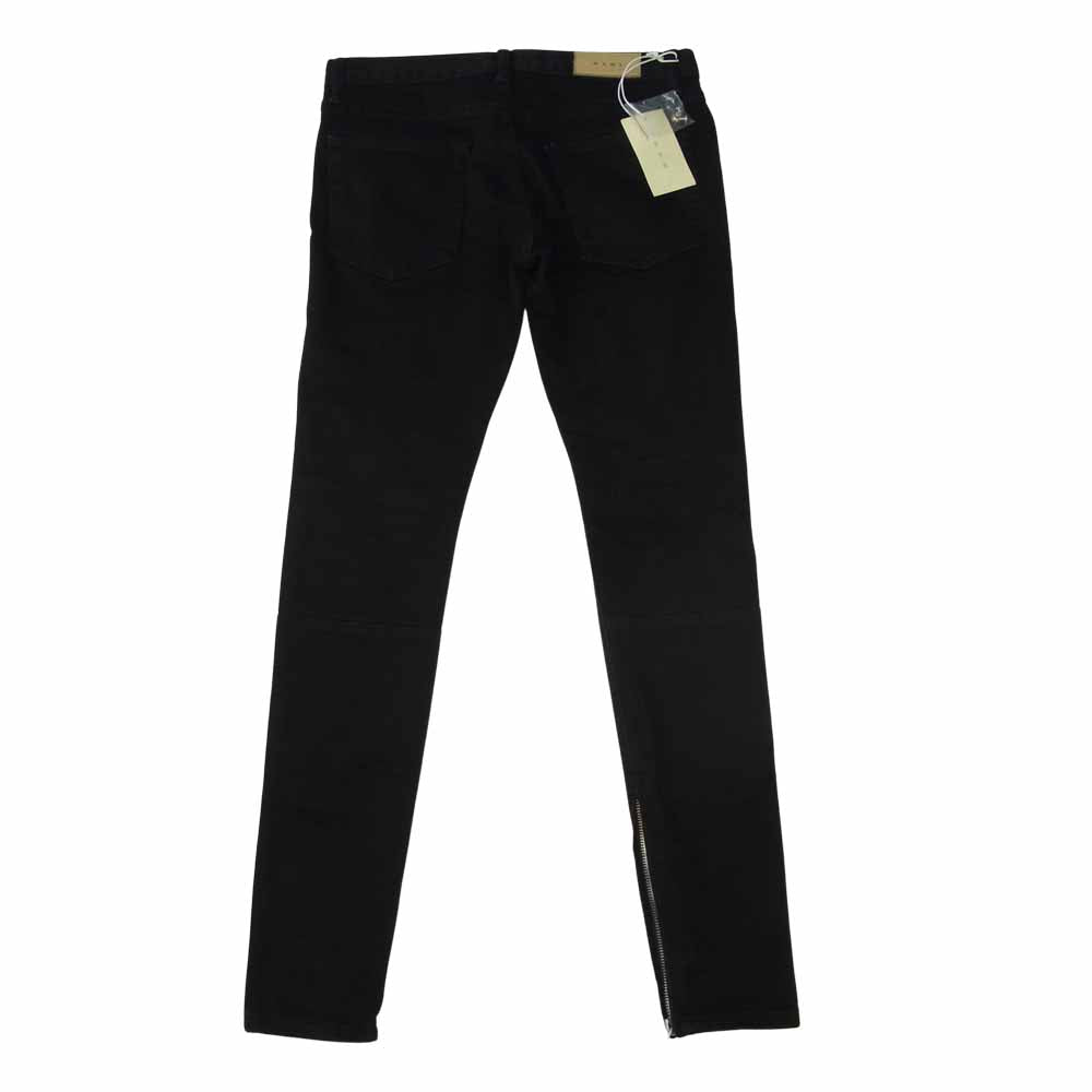 ミニマル M1 STRETCH DENIM 裾ジップ ブラック デニム パンツ ブラック系 30【美品】【中古】