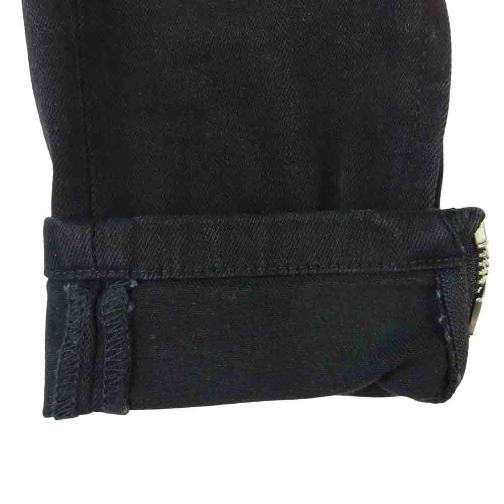 ミニマル M1 STRETCH DENIM 裾ジップ ブラック デニム パンツ ブラック系 30【美品】【中古】