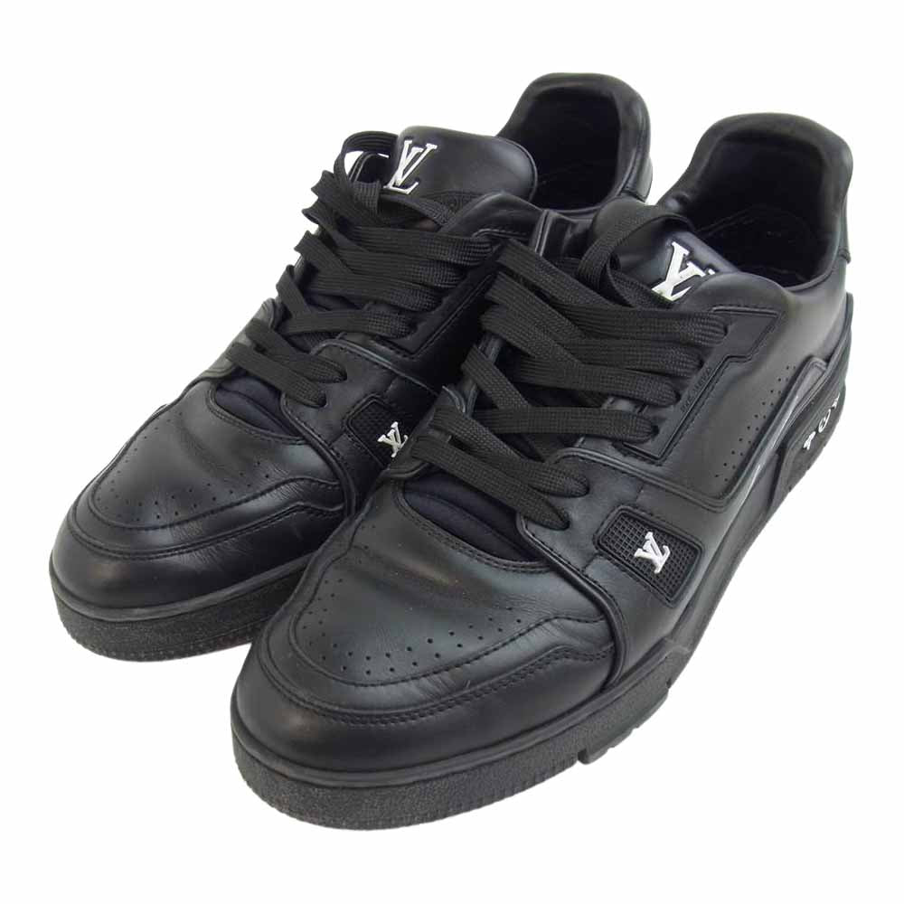 LOUIS VUITTON ルイ・ヴィトン 1A9AFG LVトレイナー ライン スニーカー ブラック系 実寸約28cm【中古】