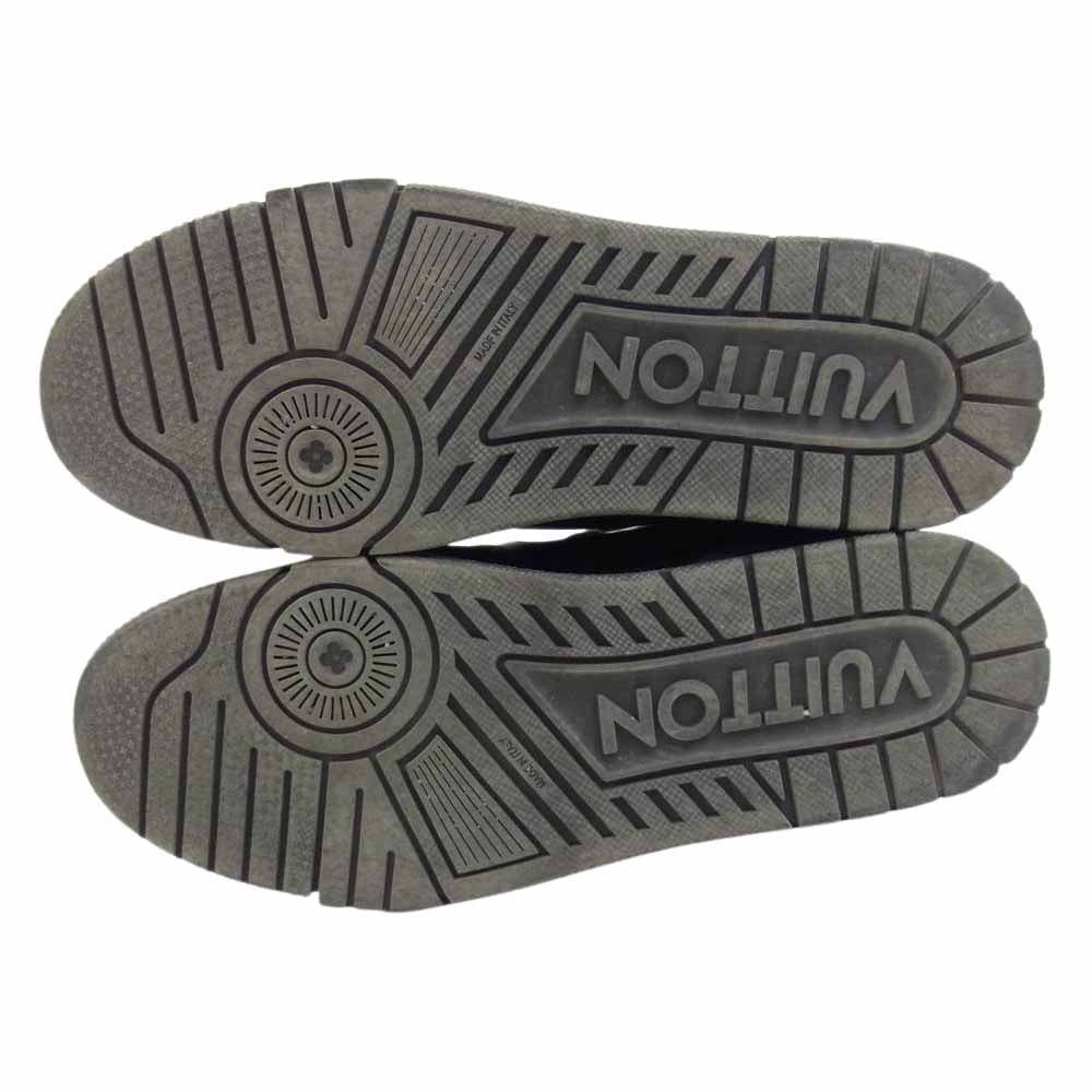 LOUIS VUITTON ルイ・ヴィトン 1A9AFG LVトレイナー ライン スニーカー ブラック系 実寸約28cm【中古】