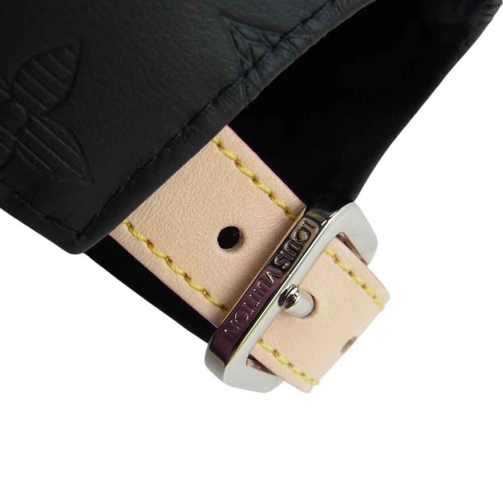 LOUIS VUITTON ルイ・ヴィトン M76580 キャスケット モノグラム シャドウ レザー キャップ ブラック系【美品】【中古】