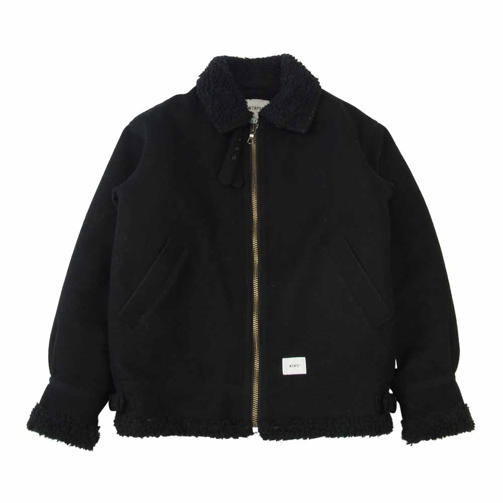 WTAPS ダブルタップス 182GWDT-JKM04 OVIS JACKET WONY MELTON メルトン ボア ジャケット ブラック系 1【中古】