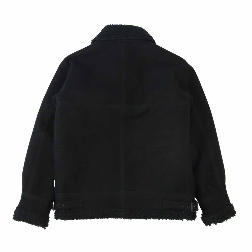 WTAPS ダブルタップス 182GWDT-JKM04 OVIS JACKET WONY MELTON メルトン ボア ジャケット ブラック系 1【中古】