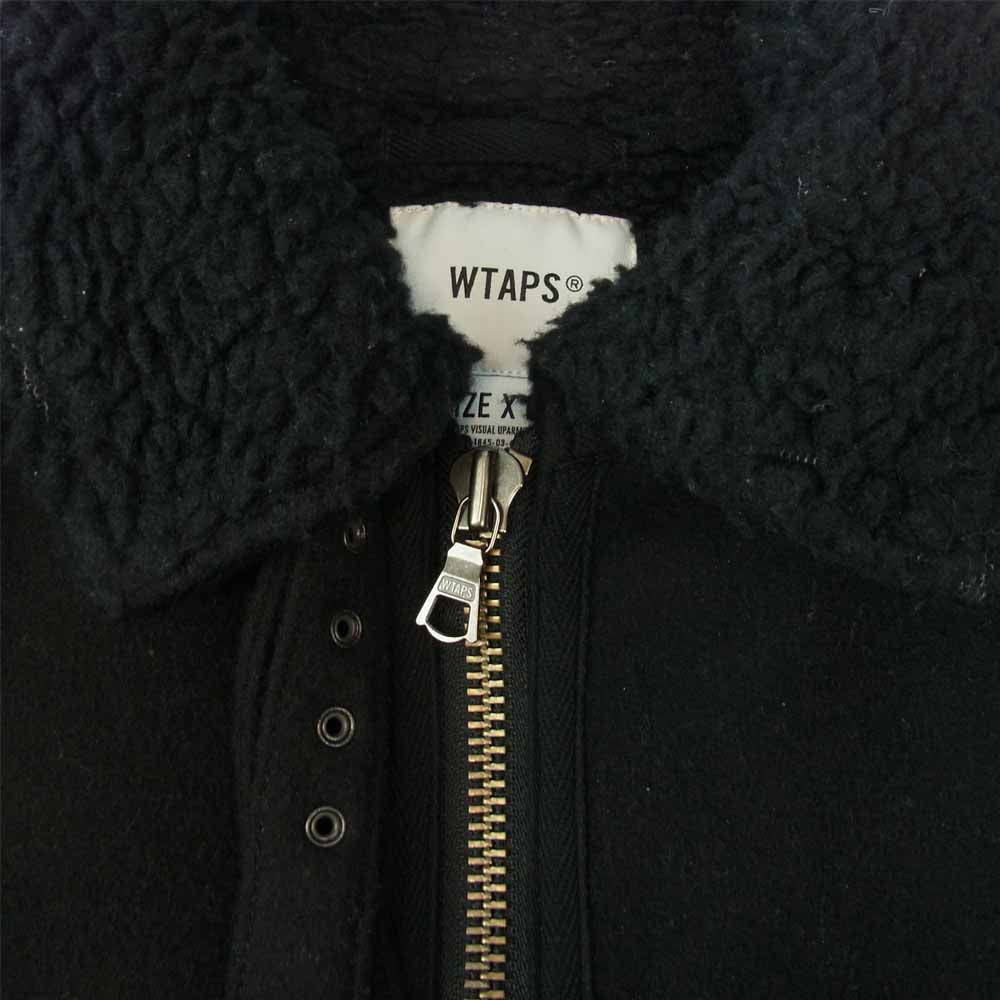 WTAPS ダブルタップス 182GWDT-JKM04 OVIS JACKET WONY MELTON メルトン ボア ジャケット ブラック系 1【中古】