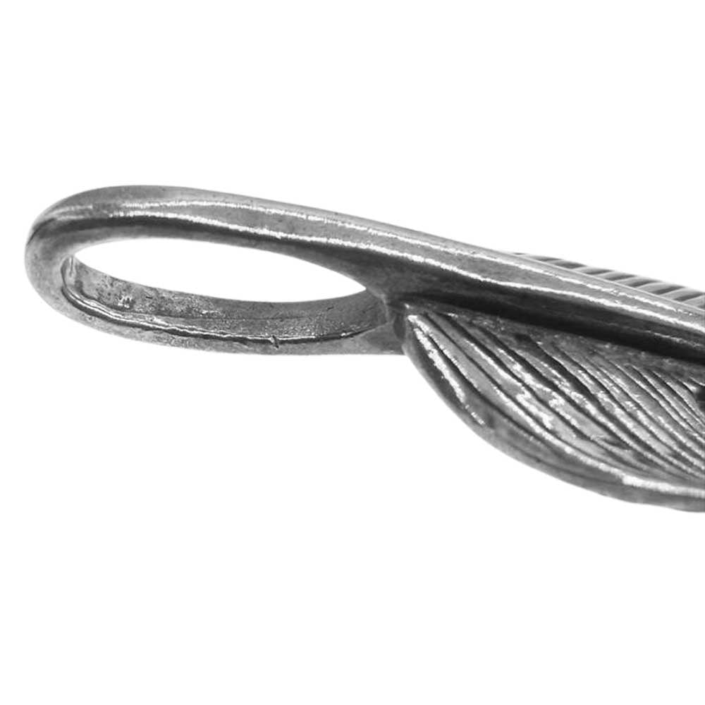 タディアンドキング SVフェザー 剣先 K18 先金 特大 LL 左向き シルバー系 ゴールド系【中古】