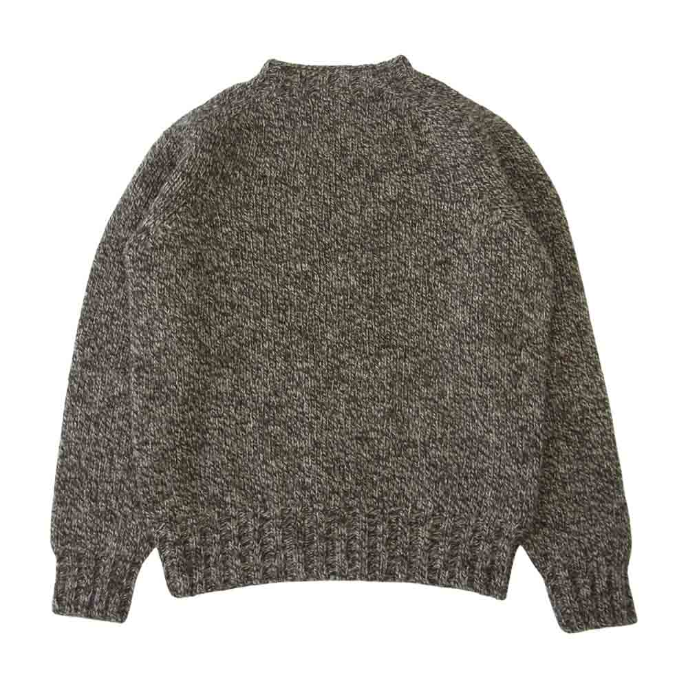 WAREHOUSE ウエアハウス × HARLEY OF SCOTLAND 4 プライ クルーネック ニット ブラウン系 M【中古】