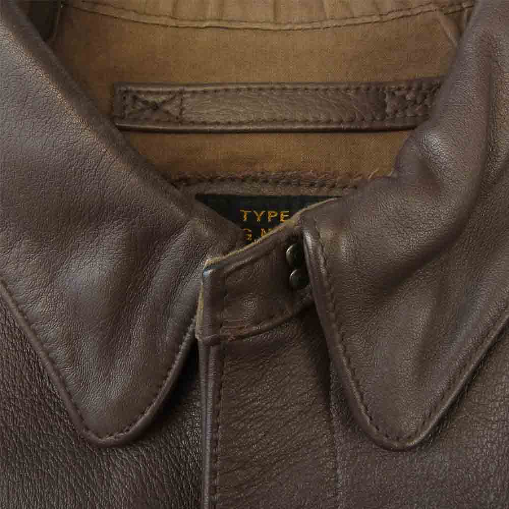中田商店 30-1415 A-2 MRI LEATHER レザー 牛革 フライト ジャケット