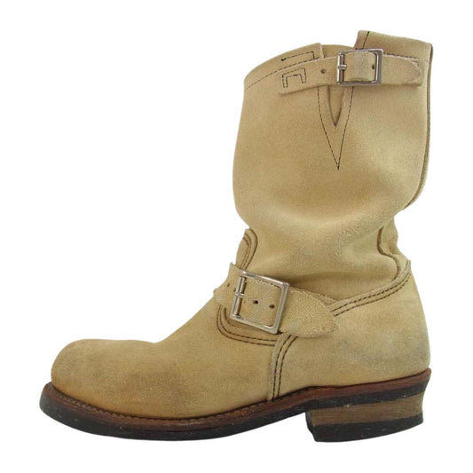 RED WING レッドウィング 8268 Engineer Boots スエード エンジニア ブーツ ベージュ系 US8.5D【中古】