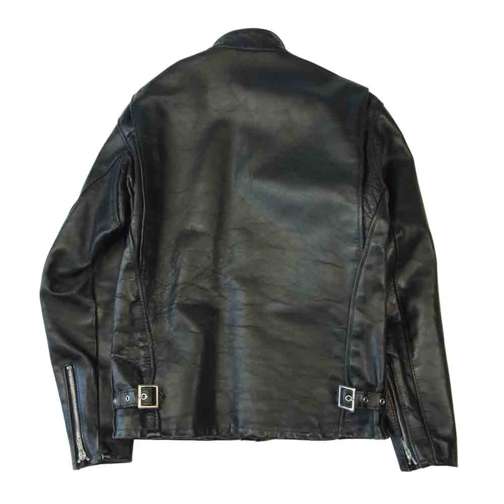 schott ショット 641 USA シングル レザー ライダース ジャケット ブラック系 36【中古】