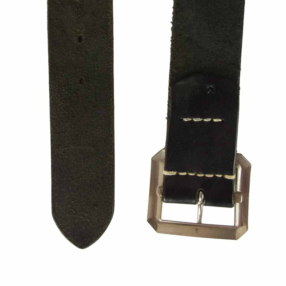 WAREHOUSE ウエアハウス ギャリソン レザー ベルト ブラック系 32【中古】