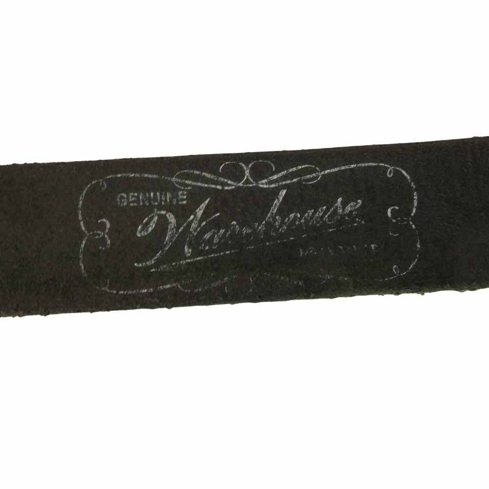 WAREHOUSE ウエアハウス ギャリソン レザー ベルト ブラック系 32【中古】