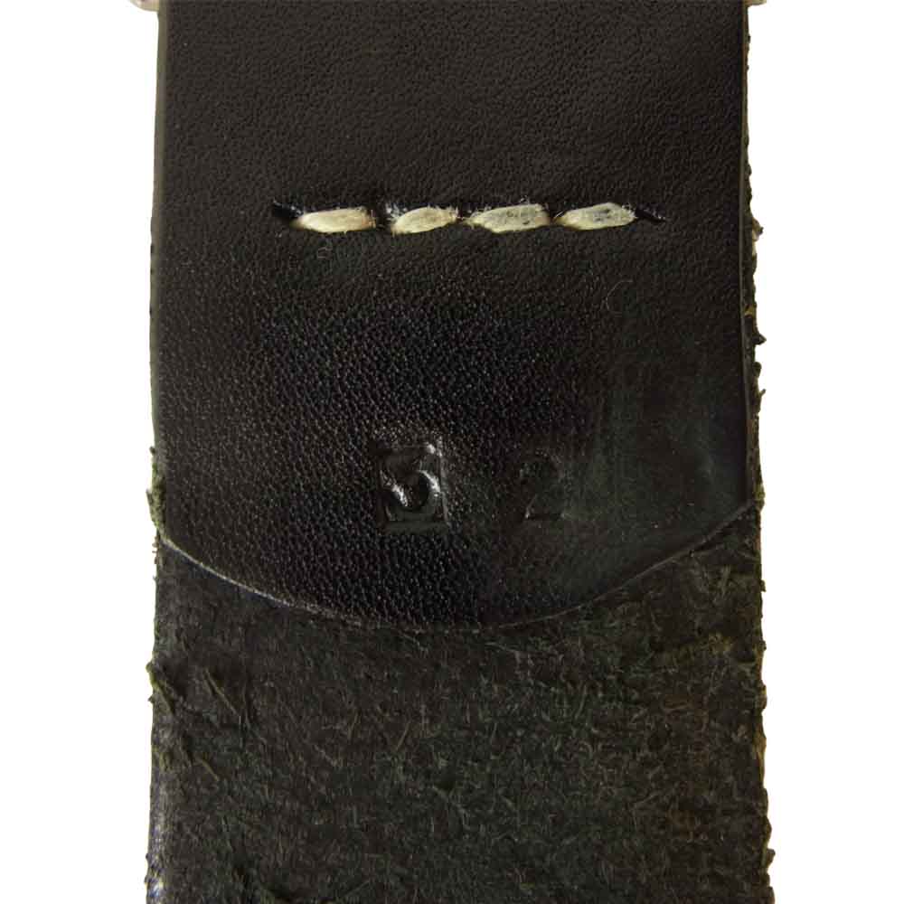 WAREHOUSE ウエアハウス ギャリソン レザー ベルト ブラック系 32【中古】