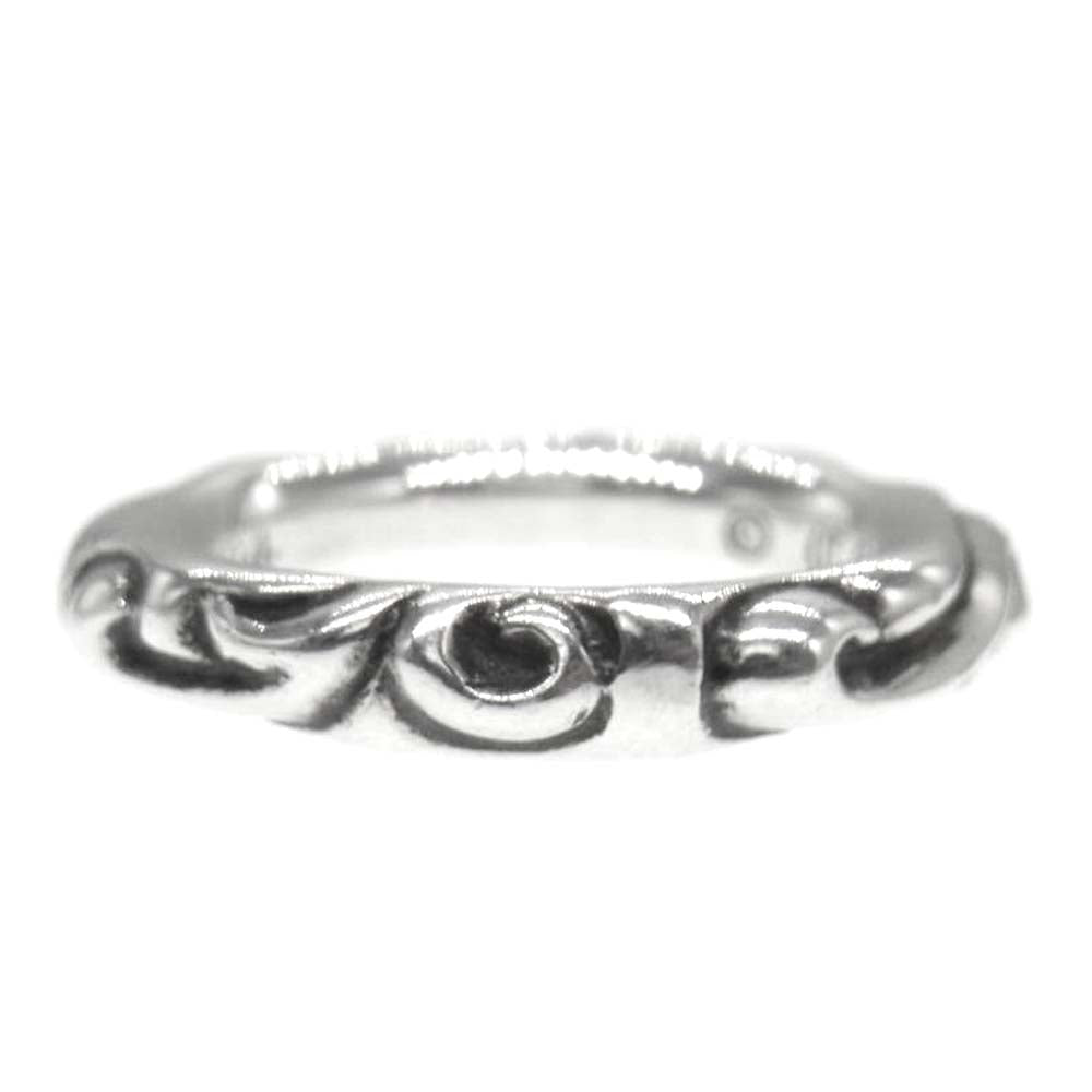 CHROME HEARTS クロムハーツ（原本無） SCRL BAND RING スクロール バンド リング シルバー系【中古】