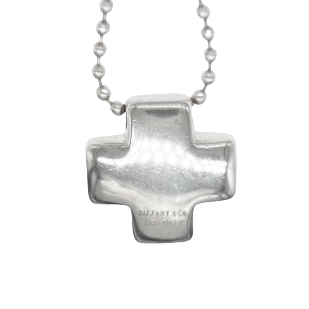 TIFFANY&Co. ティファニー ロマーン クロス ネックレス シルバー系【中古】