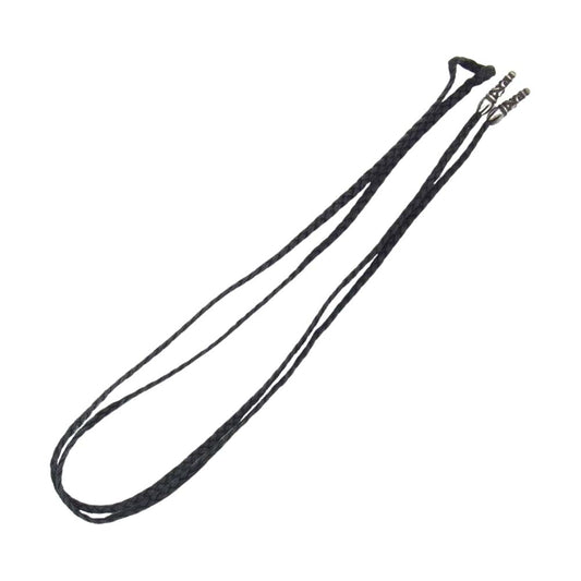CHROME HEARTS クロムハーツ（原本無） LATHER BRAID レザーブレード ネックレス ブラック系【中古】