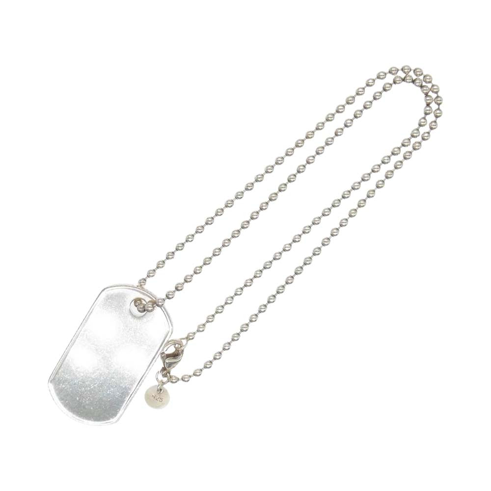TIFFANY&Co. ティファニー コインエッジ ドッグタグ プレート ネックレス シルバー系【中古】