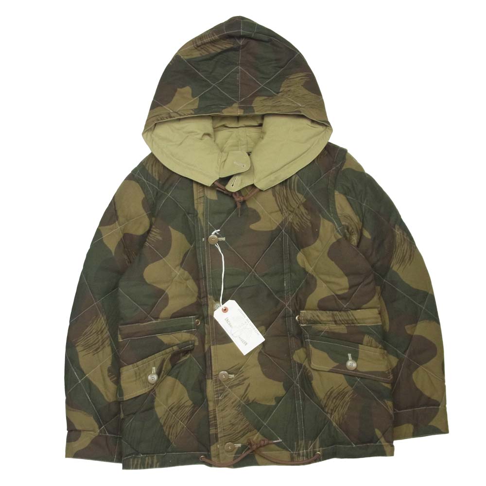 JELADO ジェラード JG33415 JOHN GLUCKOW DEEP FREEZE PARKA ディープ フリーズ パーカ リバーシブル ミリタリー ダウン ジャケット カモ×カーキ L【美品】【中古】