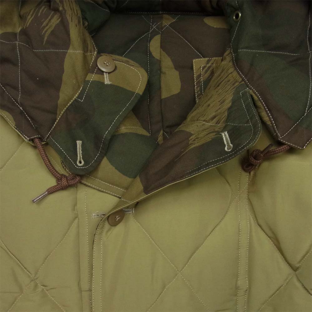 JELADO ジェラード JG33415 JOHN GLUCKOW DEEP FREEZE PARKA ディープ フリーズ パーカ リバーシブル ミリタリー ダウン ジャケット カモ×カーキ L【美品】【中古】
