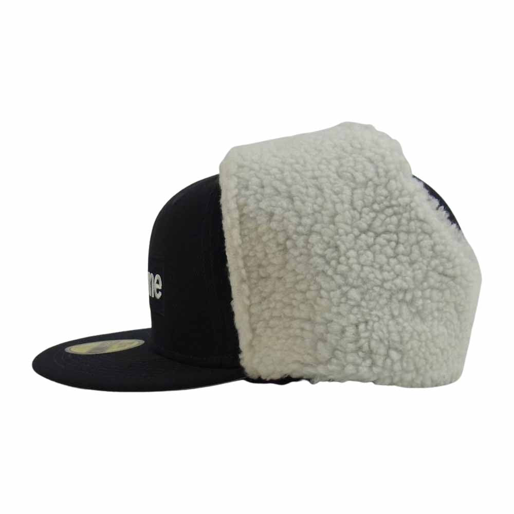 Supreme シュプリーム 20AW Ear flap Box Logo New Era イヤー フラップ ボックス ロゴ ニューエラ キャップ ブラック系 59.6cm【新古品】【未使用】【中古】