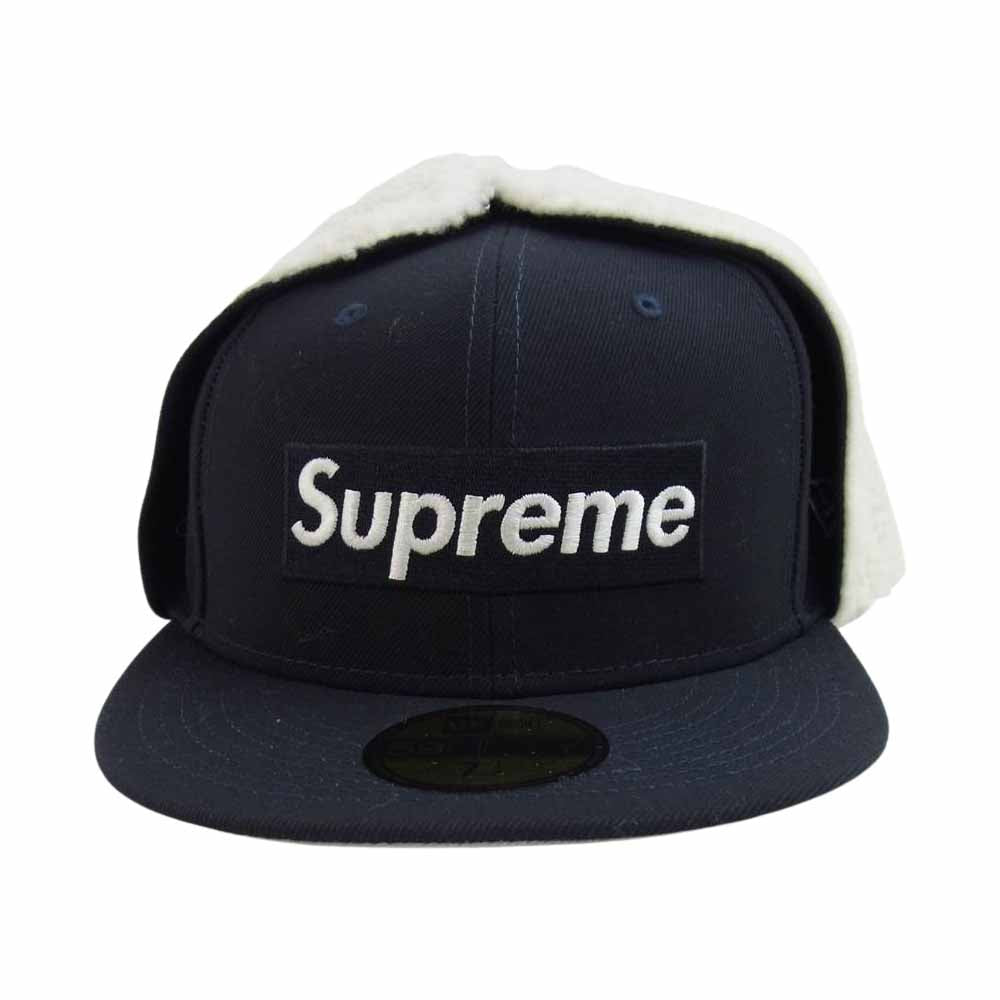 Supreme シュプリーム 20AW Ear flap Box Logo New Era イヤー フラップ ボックス ロゴ ニューエラ キャップ ブラック系 59.6cm【新古品】【未使用】【中古】