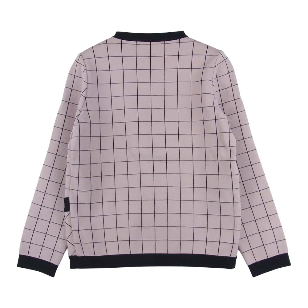 FENDI フェンディ チェック カーディガン イタリア製 ピンク系 38【中古】
