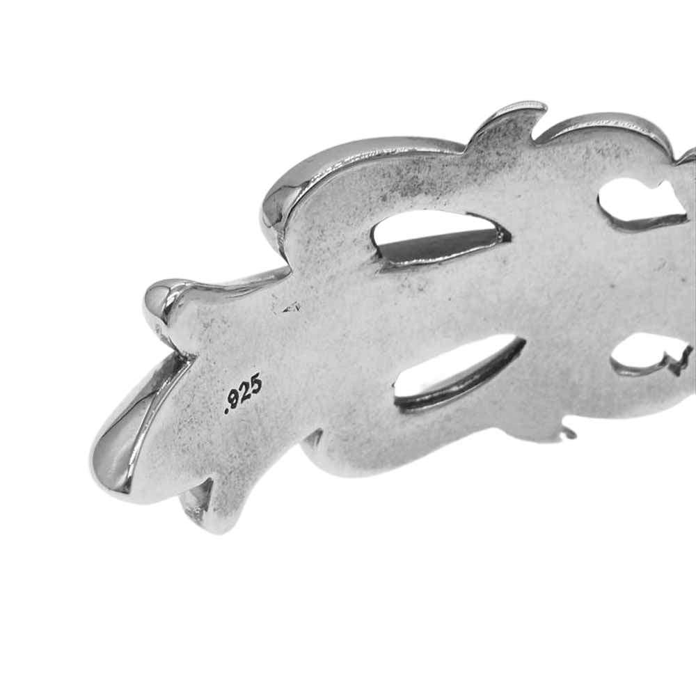 CHROME HEARTS クロムハーツ（原本無） ダブル フローラルクロス カフ バングル シルバー系【中古】