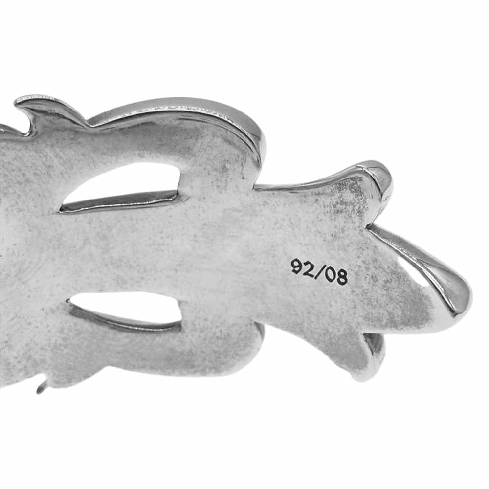 CHROME HEARTS クロムハーツ（原本無） ダブル フローラルクロス カフ バングル シルバー系【中古】