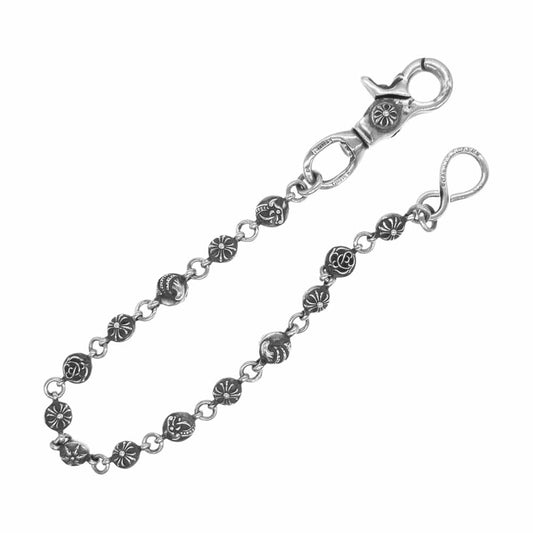 CHROME HEARTS クロムハーツ（原本無） 1クリップ ショート マルチボール ウォレットチェーン シルバー系【中古】